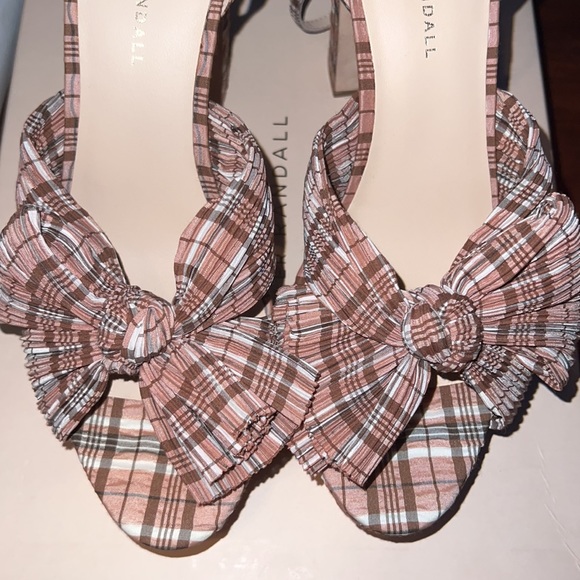 Loeffler Randall Natalia Plaid Platform Bow Heel - Picture 3 of 7